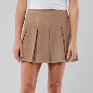 Hollister Pleated Skirt (Brown)